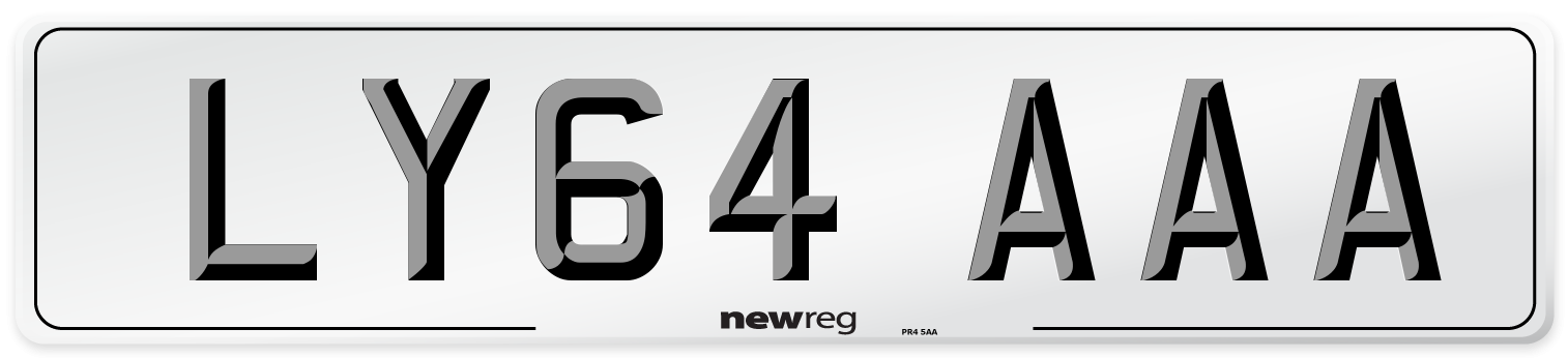 LY64 AAA Number Plate from New Reg